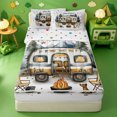 thumbnail image 1 of Erosebridal Watercolor Camping Zipper Full Size Comforter Sets with Fitted Sheet and 2 Pillowcases,Camper Dog Campfire Zipper Bedding Set For Boys,Polkadot Reversible,4 Pieces, 1 of 7