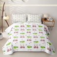 thumbnail image 1 of Erosebridal Watercolor Golf Cart Quilt Full for Girls, Golf Green Print Full Bedspread Sets, 3 Pieces, 1 of 7