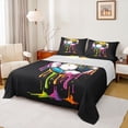 thumbnail image 1 of Erosebridal Watercolor Ice Cream Football Kids Queen Sheet Sets,Soccer Sport Games Ball Lover Bed Set 4pcs, 1 of 6