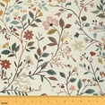 thumbnail image 1 of Erosebridal Watercolor Plant Fabric By The Yard, Retro Boho Decorative Fabric, Chinese Style Flowers Indoor Outdoor Fabric, Craft Patchwork Leaves Spring Upholstery Fabric, 1 Yard, 1 of 5
