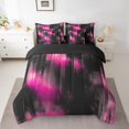 thumbnail image 1 of Erosebridal Watercolor Stripe Bedding Twin Size, Futuristic Abstract Bed in a Bag Twin size, Geometric Decor, Reversible, 1 of 5