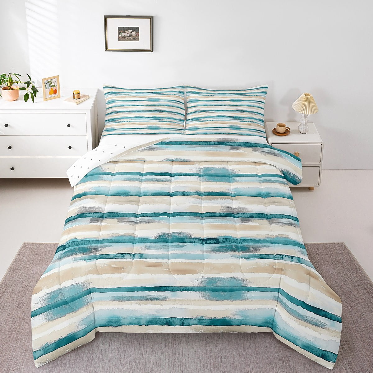 Microfibra Morbida Set Biancheria Letto Ragazze Turbante - Copripiumino Microfibra 135x200 Cm Con Federa 80x80 Set Copripiumino 135x200