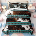 thumbnail image 1 of Erosebridal Western Cowhide Quilt Full,Cow Print Full Bedspread Sets,3 Pieces,1 Coverlet and 2 Pillowcases, 1 of 7