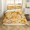 thumbnail image 1 of Erosebridal Wild Cheetah Comforter Cover Full, Jungle Animal Bedding Full Size, Brown Black Bedroom Decor, Reversible 3pcs (No Comforter), 1 of 7
