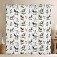 thumbnail image 1 of Erosebridal Wild Donkey Blackout Curtains Set of 2 (52x84 Each),Rustic Plant Flowers Window Curtains For Boys Teens, 1 of 7