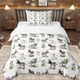 thumbnail image 1 of Erosebridal Wild Donkey Twin Comforter Sets,Rustic Plant Flowers Bedding Set For Boys Teens, Reversible 2-Piece, 1 of 7