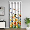 thumbnail image 1 of Erosebridal Hummingbird Door Curtain Panel 52x84,Colorful Floral Flower Door Curtain For Doorways 52x84,Animal Wildlife Bedroom Decor, 1 of 5