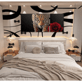 thumbnail image 1 of Erosebridal Wild Leopard Canvas Wall Art for Bedroom, Cheetah Print Wall Hanging Decor for Living Room, Red Rose Flower Wall Decor for Bathroom, Stylish Bedroom Decorative, 1 of 6