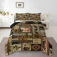 thumbnail image 1 of Erosebridal Wild Mallard Duck Elk Pike Fish Bedding Sets with Comforter, Rustic Lake House Lodge Cabin Duvet Insert, Reversible 2pcs, 1 of 7