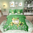 thumbnail image 1 of Erosebridal Wildlife Frog Bed In A Bag Full Size For Teens,Bling Sequin Print Bed Set,Crystal Room Decorative,Reversible,Breathable,7-Piece, 1 of 5
