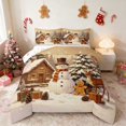 thumbnail image 1 of Manfei Winter King Size Comforter Sets Christmas Comforters King Size, Peach Pink 3-Pieces 1 Comforter and 2 Pillowcases, Xmas Reversible, 1 of 6