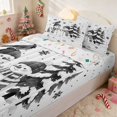 thumbnail image 1 of Manfei Winter Zipper Twin Comforter Sets with Fitted Sheet and 2 Pillowcases Christmas Zipper Bedding Set, Brown Cream, Xmas Reversible, 1 of 7