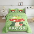 thumbnail image 1 of Erosebridal Woodland Frog Bedding Comforter Set, Jungle Mushroom Down Comforter, Cartoon Theme Decor, Reversible 2-Piece, 1 of 7