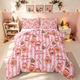 thumbnail image 1 of Erosebridal Xmas Gingerbread Full Size Comforter Sets, Cartoon Christmas Tree Bedding Comforter Set, Pink White, Pink Reversible, 3pcs, 1 Comforter and 2 Pillowcases, 1 of 7