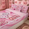 thumbnail image 1 of Erosebridal Y2K Western Style Zipper Queen Comforter Set with Fitted Sheet and 2 Pillowcases for Girls, Retro Cowgirl Disco Print Zipper Bedding Set, Pink Reversible, 4 Pieces, 1 of 7