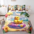 thumbnail image 1 of Erosebridal Yellow Duck Bedding Queen Size,Botanical Flower Comforter Sets with Sheets,Cartoon Animal Bedding Sets Queen Size,Ultra Soft Female Bedroom Decor,Reversible,7 Pieces, 1 of 6