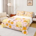 thumbnail image 1 of Erosebridal Yellow Funny Capybara Queen Sheet Sets,Cute Orange Pattern Bed Set For Capybara Lovers 4-Piece, 1 of 6