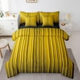 thumbnail image 1 of Erosebridal Yellow Stripes Bedding Sets Twin Size,Retro Geometric Aesthetic Comforter Sets with Sheets,3D Abstract Grometry Bed in a Bag Twin Size,Super Cozy Room Decoration Reversible,7-Piece, 1 of 6
