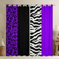thumbnail image 1 of Erosebridal Zebra Print Curtains Pack of 2 (42x63), Wildlife Animal 30%-50% Black Out Curtains, Leopard Decor, 1 of 5