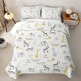 thumbnail image 1 of Erosebridal Zoo Animals Zebra Twin Quilt Set,Jungle Wildlife Pattern Twin Coverlet Set For Girls,2 Pieces, 1 of 7