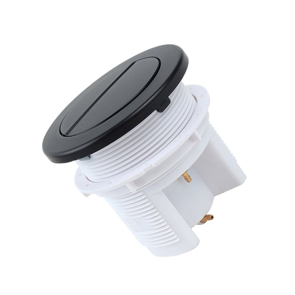 Erosion Resistant Double Drain Valves Pneumatic Button Large Diameter ABS Copper Toilet Part Quick Fixing for Bathroom