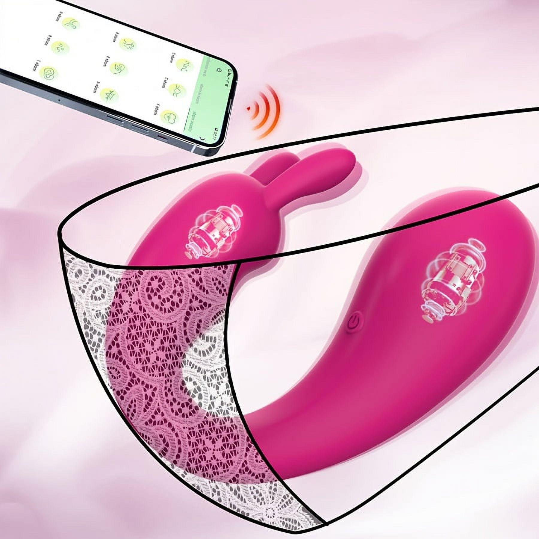 Erotica APP Remote Control G-spot Panty Wearable Vibrator, Long