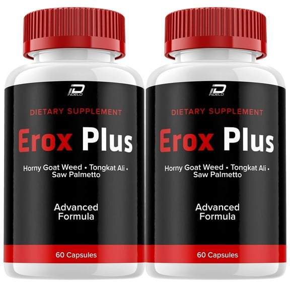 Erox Plus for Men Capsules, EroxPlus Vitamin Complex Pills, 2 Pack, 120 Capsules