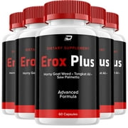 Erox Plus for Men Capsules, EroxPlus Vitamin Complex Pills, 5 Pack, 300 Capsules
