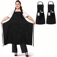 thumbnail image 1 of Erpangdo 2 Pack Plus Size Apron - Unisex Professional Work Apron, 1 of 7