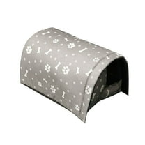 Erproof All-Weather Foldable Cat Bed for Indoor and Outdoor Use with Warm Insulated Pet Mat