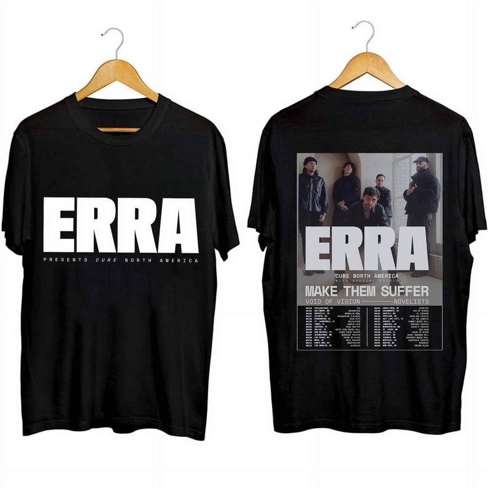 Erra Cure 2024 North American Tour Shirt, Erra Band Fan Shirt, Erra