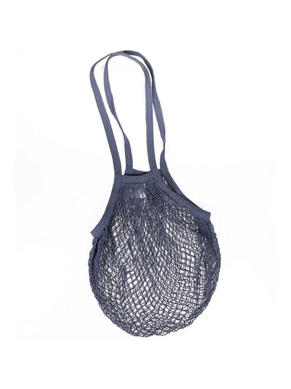 Errand String Bag - Blue Shoulder Handle
