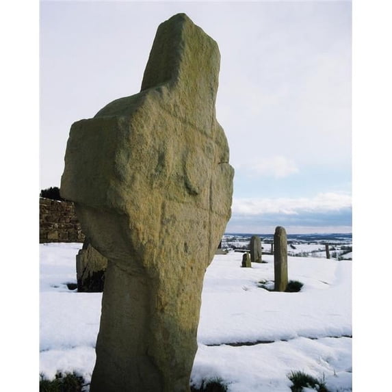 Errigal Keerouge Cross St Kierans Church Co Tyrone Ireland Poster Print by The Irish Image Collection, 13 x 17