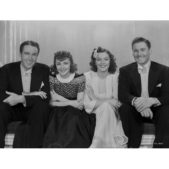 Errol Flynn Group Seated in Classic Photo Print (8 x 10)