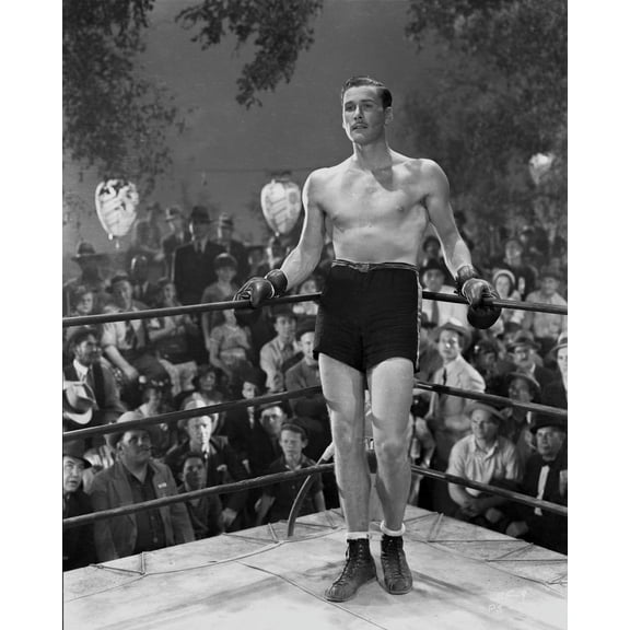 Errol Flynn standing in Boxing Ring Photo Print (24 x 30)