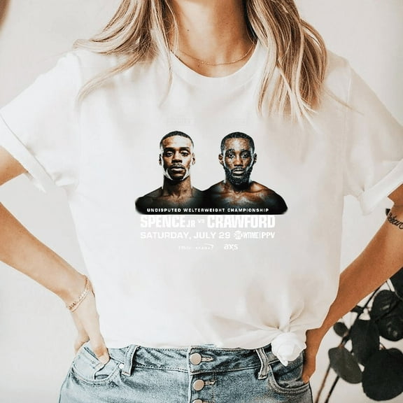 Errol Spence Jr Vs Terence Crawford Boxing Showdown Fan Art Unisex T-shirt, for men & women, up to size 5XL