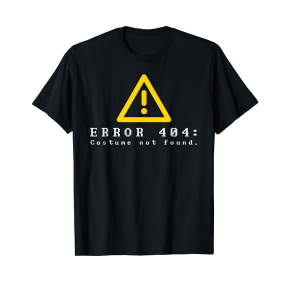 Error 404 Costume Not Found Funny Halloween Geek T-Shirt