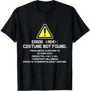 Error 404 Costume Not Found Funny Halloween for women men T-Shirt