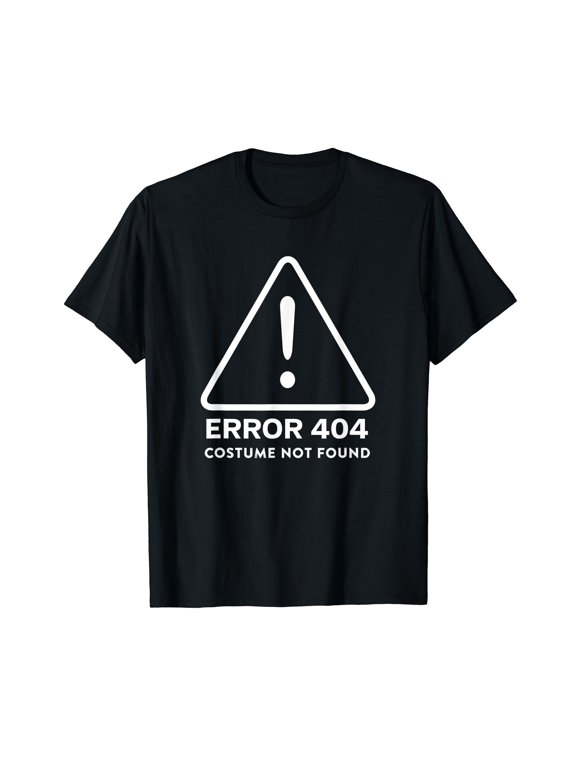 Error 404 Costume Not Found Funny Programmer Halloween T-Shirt