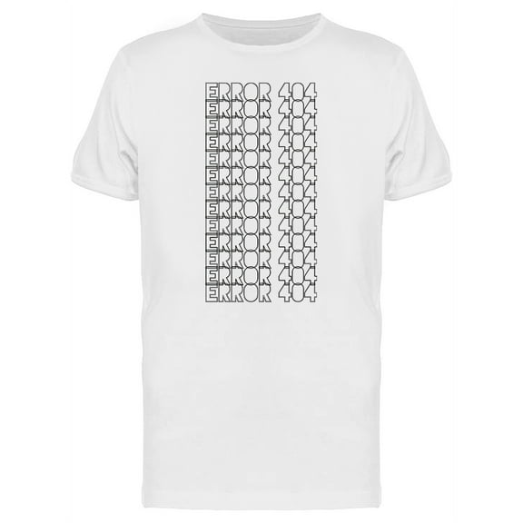 Error 404 Repeatedly Men's White T-shirt