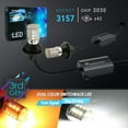thumbnail image 1 of Error Free Dual Color Switchback LED Turn Signal Light Bulbs No Flicker All in One (3157), 1 of 8