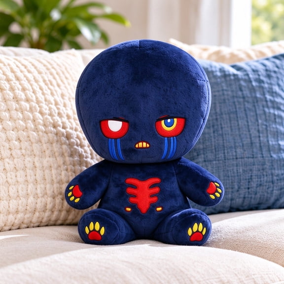 Error Sans Undertale Plush Toy, 9.84 Inch Dark Blue Stuffed Character Doll, Collectible Undertale Merch Plush for Game Fans Gift