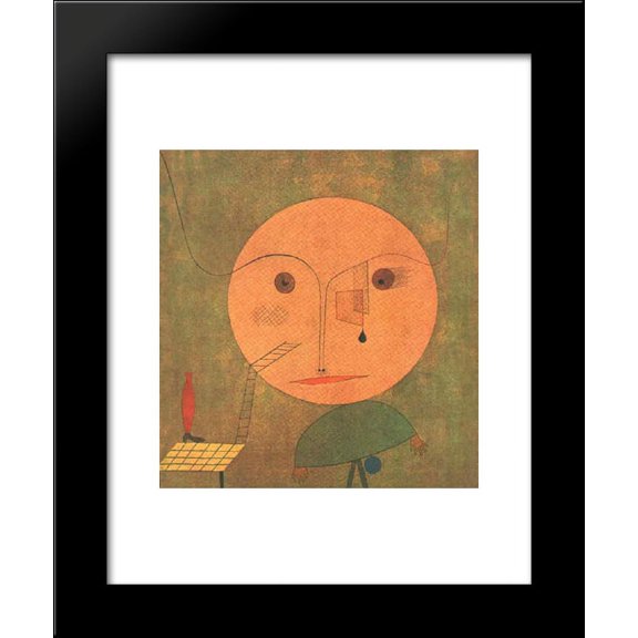 Error on green 20x24 Framed Art Print by Paul Klee