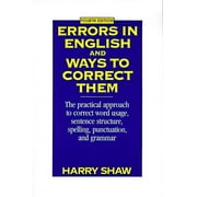 HARRY SHAW Errors in English and Ways to Correct Them: Fourth Edition (Paperback)