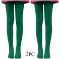 thumbnail image 1 of Ersazi 2Pc White Stockings Women'S All Age Thin Velvet Dance Socks Base Socks White Pantyhose In Clearance Green Xxl, 1 of 8