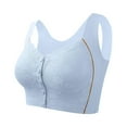 thumbnail image 1 of Ersazi 38 Ddd Bras for Women Women Wireless Large Size Pull Together Bra Comfortable Underwear Light Blue Xxl, 1 of 4