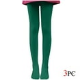 thumbnail image 1 of Ersazi 3Pc Black Tights Women'S All Age Thin Velvet Dance Socks Base Socks White Pantyhose Green Xl, 1 of 6