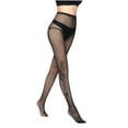 thumbnail image 1 of Ersazi Blue Tights Women'S Fashion Hollow Out Heart Print Base Pantyhose Fishnet Women'S Bottoming Fishnet Black A, 1 of 7