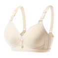 thumbnail image 1 of Ersazi Brasieres Mujer Color Comfortable Hollow Out Perspective Bra Underwear No Rims Beige Xl, 1 of 2