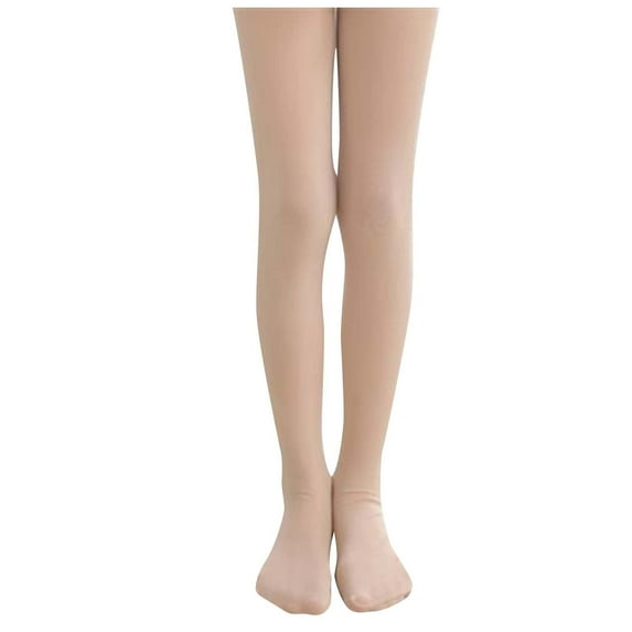 Ersazi Compression Tights Women'S All Age Thin Velvet Dance Socks Base Socks White Pantyhose M Beige